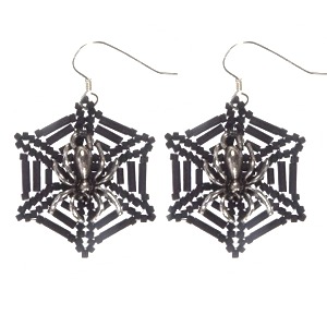 Halloween Spiders Web Earrings