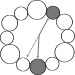 diagram of offset complementary colour wheel