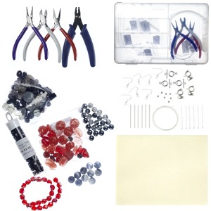 Jewellery Making Equipment on Jewellery Making Starter Kit  Red And Black   Kit Intro 2