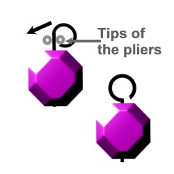 diagram showing how to straighten the loop