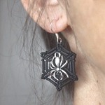 Halloween Spiders Web Earrings